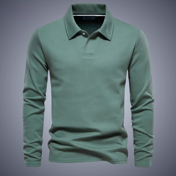 (1+1 Gratis) (NEW) BEST SELLER - Vincent® | Poloshirt met lange mouwen